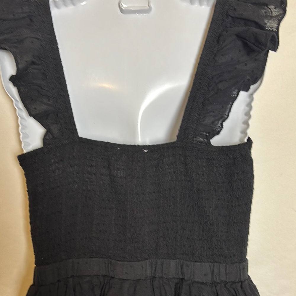 Mable Mini Dress Off Shoulder Ruffle Black- Large - Picture 8 of 9